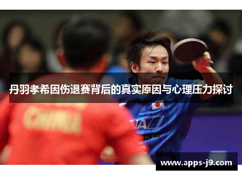 丹羽孝希因伤退赛背后的真实原因与心理压力探讨