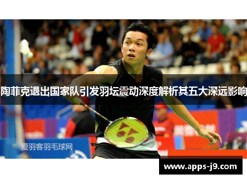陶菲克退出国家队引发羽坛震动深度解析其五大深远影响