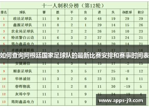 如何查询阿根廷国家足球队的最新比赛安排和赛事时间表